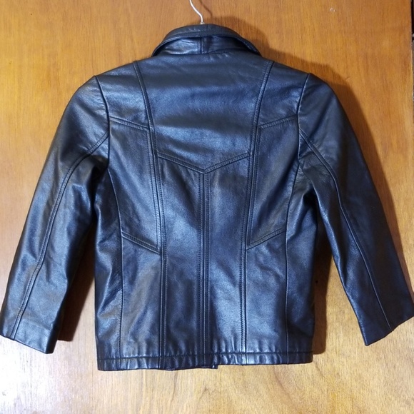 Black Leather Child's Jacket by Wilson's Leather - Picture 3 of 4